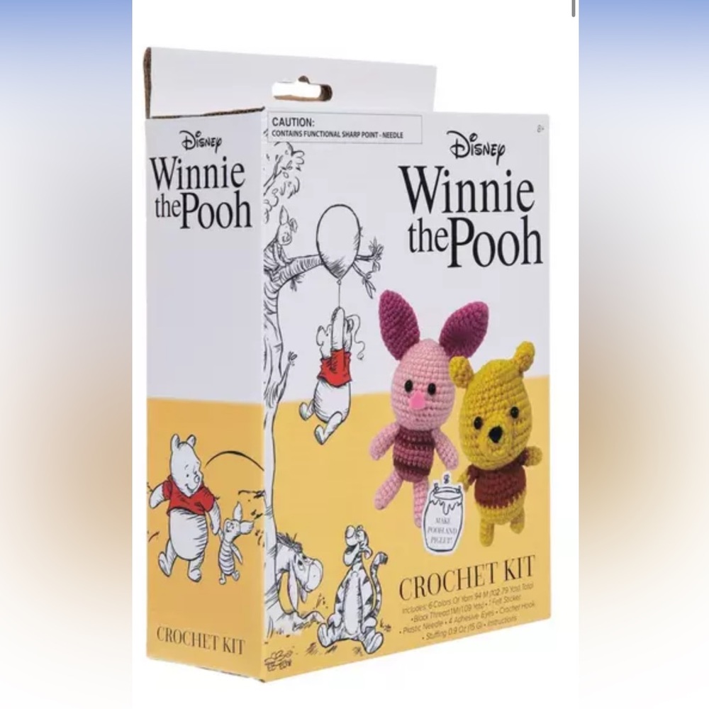 Winnie the Pooh and piglet crochet kit